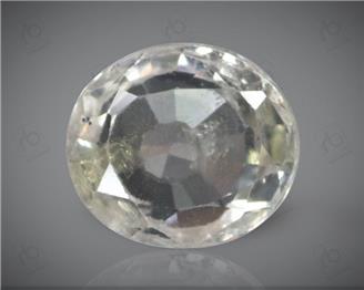 Natural Unheated & Untreated Certified White Sapphire  1.54 carats - DIN 89185